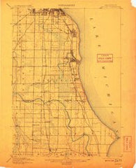 Bayview Wisconsin Historical topographic map, 1:62500 scale, 15 X 15 Minute, Year 1901