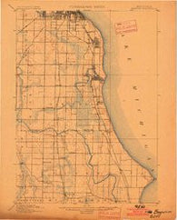 Bayview Wisconsin Historical topographic map, 1:62500 scale, 15 X 15 Minute, Year 1901