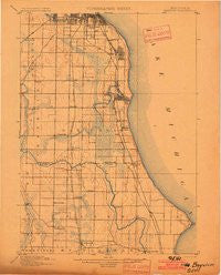 Bayview Wisconsin Historical topographic map, 1:62500 scale, 15 X 15 Minute, Year 1901