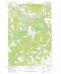 Bean Lake Wisconsin Historical topographic map, 1:24000 scale, 7.5 X 7.5 Minute, Year 1971