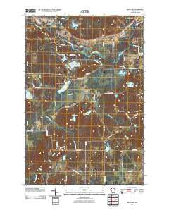 Bean Lake Wisconsin Historical topographic map, 1:24000 scale, 7.5 X 7.5 Minute, Year 2010