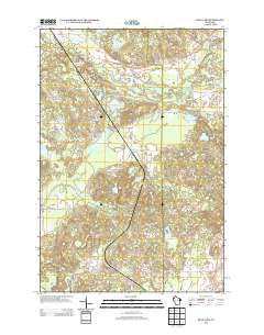Bean Lake Wisconsin Historical topographic map, 1:24000 scale, 7.5 X 7.5 Minute, Year 2013