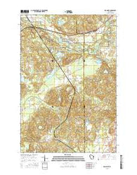 Bean Lake Wisconsin Current topographic map, 1:24000 scale, 7.5 X 7.5 Minute, Year 2015