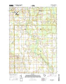 Bear Creek Wisconsin Current topographic map, 1:24000 scale, 7.5 X 7.5 Minute, Year 2016