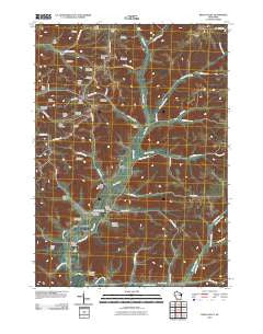 Bear Valley Wisconsin Historical topographic map, 1:24000 scale, 7.5 X 7.5 Minute, Year 2010