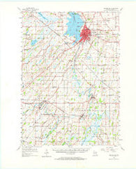 Beaver Dam Wisconsin Historical topographic map, 1:62500 scale, 15 X 15 Minute, Year 1955