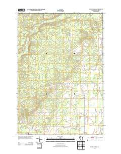 Becky Creek Wisconsin Historical topographic map, 1:24000 scale, 7.5 X 7.5 Minute, Year 2013