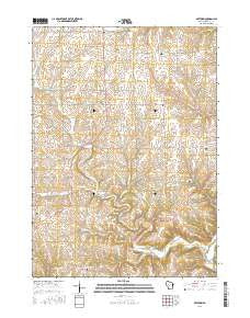 Beetown Wisconsin Current topographic map, 1:24000 scale, 7.5 X 7.5 Minute, Year 2016