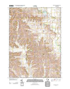 Belleville Wisconsin Historical topographic map, 1:24000 scale, 7.5 X 7.5 Minute, Year 2013