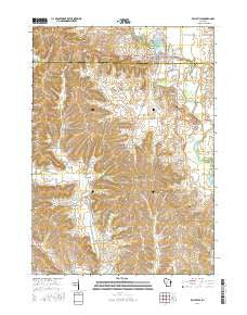 Belleville Wisconsin Current topographic map, 1:24000 scale, 7.5 X 7.5 Minute, Year 2016