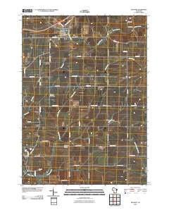 Belmont Wisconsin Historical topographic map, 1:24000 scale, 7.5 X 7.5 Minute, Year 2010