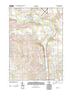 Beloit Wisconsin Historical topographic map, 1:24000 scale, 7.5 X 7.5 Minute, Year 2013