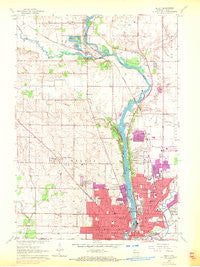 Beloit Wisconsin Historical topographic map, 1:24000 scale, 7.5 X 7.5 Minute, Year 1962