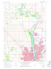 Beloit Wisconsin Historical topographic map, 1:24000 scale, 7.5 X 7.5 Minute, Year 1962