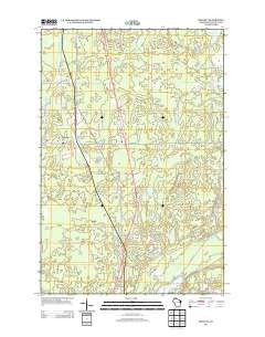 Bennett Wisconsin Historical topographic map, 1:24000 scale, 7.5 X 7.5 Minute, Year 2013