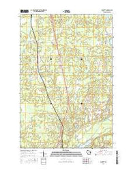 Bennett Wisconsin Current topographic map, 1:24000 scale, 7.5 X 7.5 Minute, Year 2015