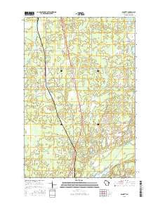 Bennett Wisconsin Current topographic map, 1:24000 scale, 7.5 X 7.5 Minute, Year 2015