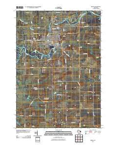Berlin Wisconsin Historical topographic map, 1:24000 scale, 7.5 X 7.5 Minute, Year 2010