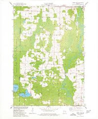 Berry Lake Wisconsin Historical topographic map, 1:24000 scale, 7.5 X 7.5 Minute, Year 1974