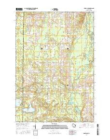 Berry Lake Wisconsin Current topographic map, 1:24000 scale, 7.5 X 7.5 Minute, Year 2016