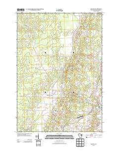 Bevent Wisconsin Historical topographic map, 1:24000 scale, 7.5 X 7.5 Minute, Year 2013