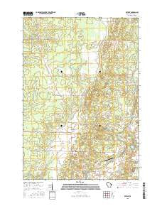 Bevent Wisconsin Current topographic map, 1:24000 scale, 7.5 X 7.5 Minute, Year 2015