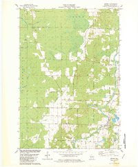 Bevent Wisconsin Historical topographic map, 1:24000 scale, 7.5 X 7.5 Minute, Year 1982