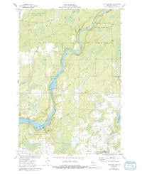 Big Falls Dam Wisconsin Historical topographic map, 1:24000 scale, 7.5 X 7.5 Minute, Year 1971
