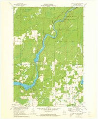 Big Falls Dam Wisconsin Historical topographic map, 1:24000 scale, 7.5 X 7.5 Minute, Year 1971