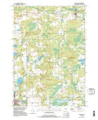 Big Falls Wisconsin Historical topographic map, 1:24000 scale, 7.5 X 7.5 Minute, Year 1992