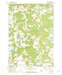 Big Falls Wisconsin Historical topographic map, 1:24000 scale, 7.5 X 7.5 Minute, Year 1970