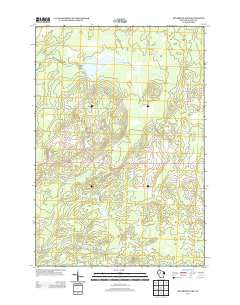 Big Briens Lake Wisconsin Historical topographic map, 1:24000 scale, 7.5 X 7.5 Minute, Year 2013