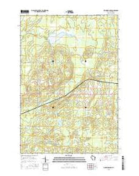 Big Briens Lake Wisconsin Current topographic map, 1:24000 scale, 7.5 X 7.5 Minute, Year 2015