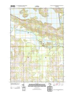 Big Eau Pleine Reservoir Wisconsin Historical topographic map, 1:24000 scale, 7.5 X 7.5 Minute, Year 2013