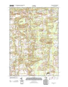 Big Falls Wisconsin Historical topographic map, 1:24000 scale, 7.5 X 7.5 Minute, Year 2013