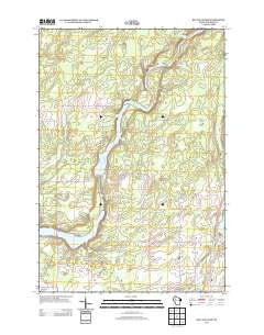 Big Falls Dam Wisconsin Historical topographic map, 1:24000 scale, 7.5 X 7.5 Minute, Year 2013