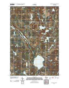 Big Round Lake Wisconsin Historical topographic map, 1:24000 scale, 7.5 X 7.5 Minute, Year 2010