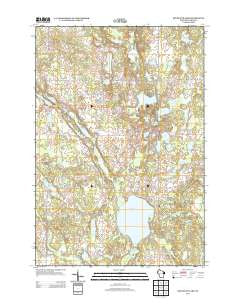 Big Round Lake Wisconsin Historical topographic map, 1:24000 scale, 7.5 X 7.5 Minute, Year 2013