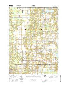 Big Spring Wisconsin Current topographic map, 1:24000 scale, 7.5 X 7.5 Minute, Year 2016