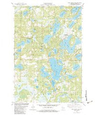 Birch Island Lake Wisconsin Historical topographic map, 1:24000 scale, 7.5 X 7.5 Minute, Year 1982