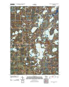 Birch Island Lake Wisconsin Historical topographic map, 1:24000 scale, 7.5 X 7.5 Minute, Year 2010