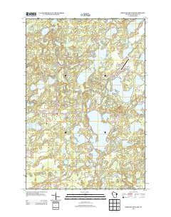 Birch Island Lake Wisconsin Historical topographic map, 1:24000 scale, 7.5 X 7.5 Minute, Year 2013