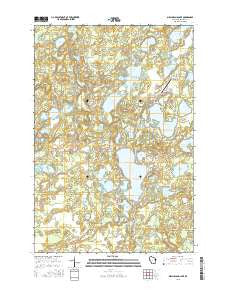 Birch Island Lake Wisconsin Current topographic map, 1:24000 scale, 7.5 X 7.5 Minute, Year 2015