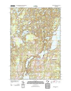 Birchwood Wisconsin Historical topographic map, 1:24000 scale, 7.5 X 7.5 Minute, Year 2013