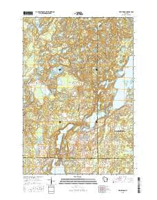 Birchwood Wisconsin Current topographic map, 1:24000 scale, 7.5 X 7.5 Minute, Year 2015