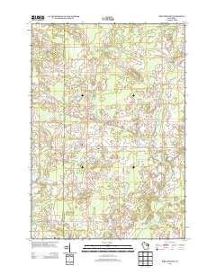 Birnamwood Wisconsin Historical topographic map, 1:24000 scale, 7.5 X 7.5 Minute, Year 2013