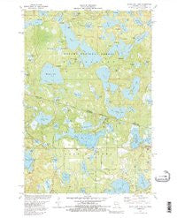 Black Oak Lake Wisconsin Historical topographic map, 1:24000 scale, 7.5 X 7.5 Minute, Year 1981