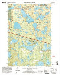 Black Oak Lake Wisconsin Historical topographic map, 1:24000 scale, 7.5 X 7.5 Minute, Year 1999