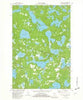 Black Oak Lake Wisconsin Historical topographic map, 1:24000 scale, 7.5 X 7.5 Minute, Year 1981