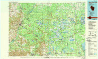 Black River Falls Wisconsin Historical topographic map, 1:100000 scale, 30 X 60 Minute, Year 1985